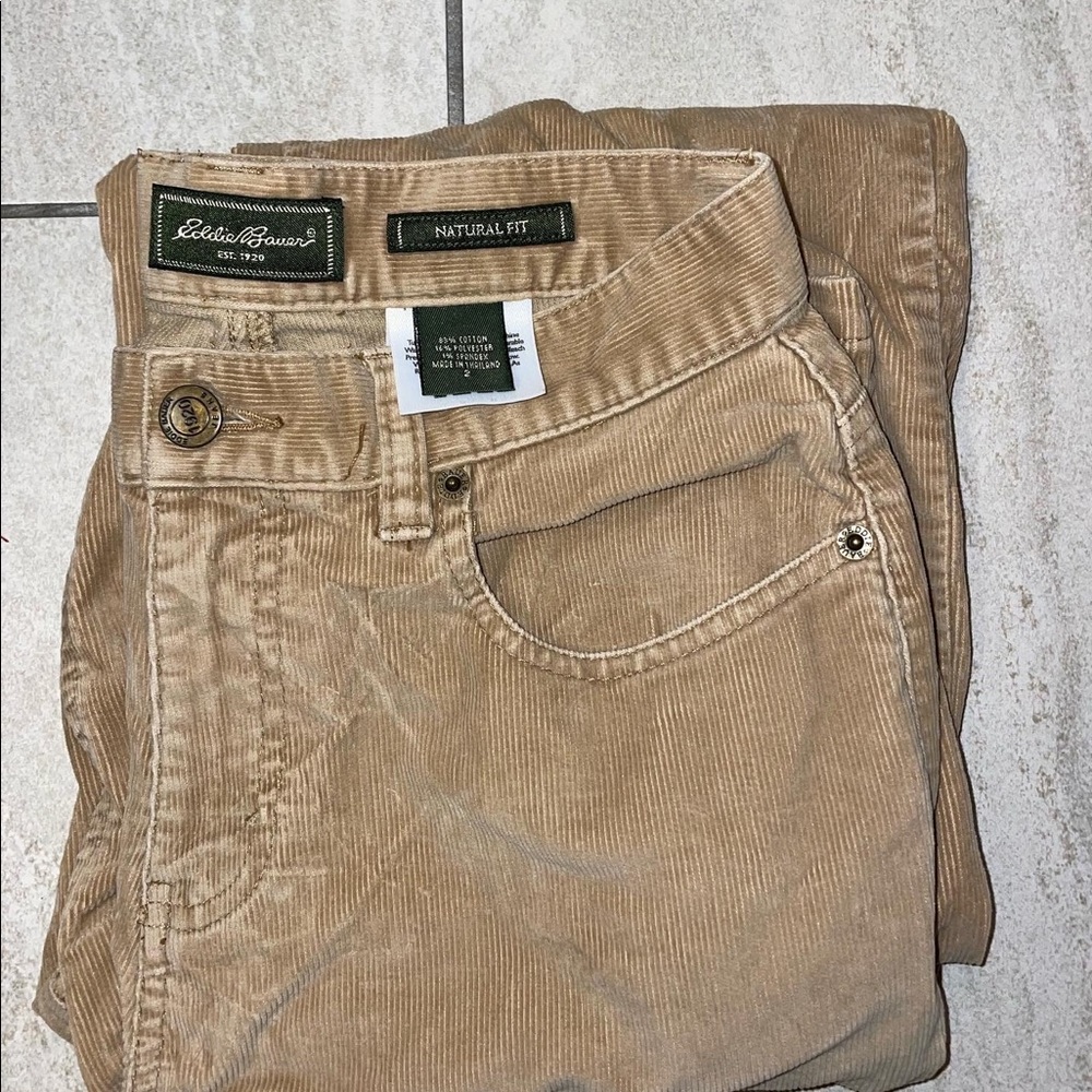 eddie bauer tan corduroy jeans